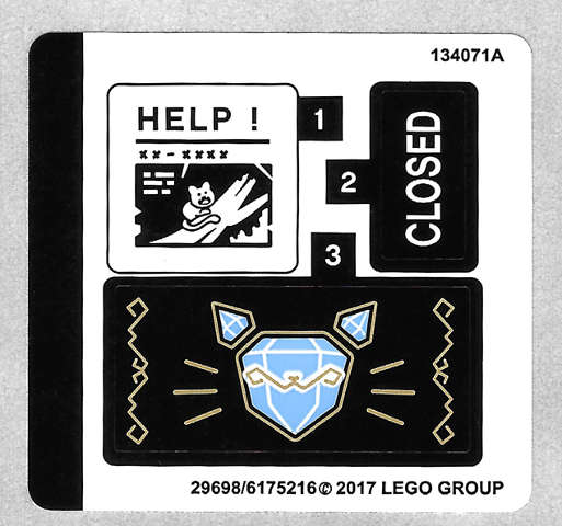 Lego (N) ~ Sticker Sheet for Set 70902 - (29698/6175216)~