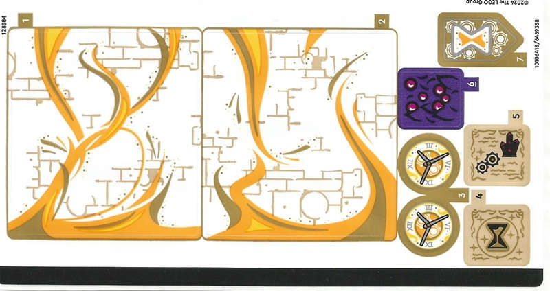 Lego (N) ~ Sticker Sheet for Set 71477 - (10106418/6469358)~