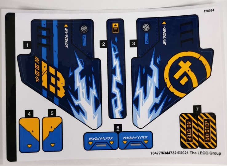 Lego (N) ~ Sticker Sheet for Set 71752 - (78477/6344732)~