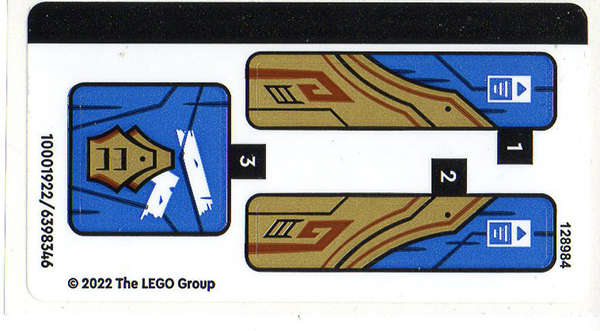 Lego (N) ~ Sticker Sheet for Set 71768 - (10001922/6398346)~