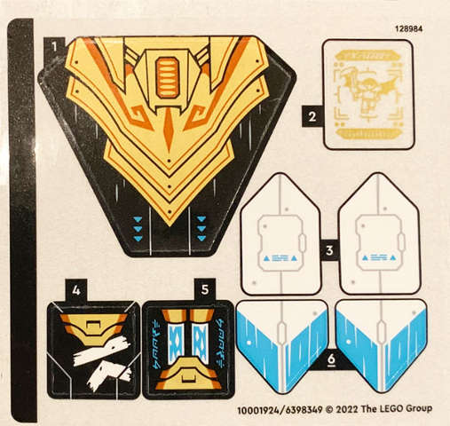 Lego (N) ~ Sticker Sheet for Set 71770 - (10001924/6398349)~