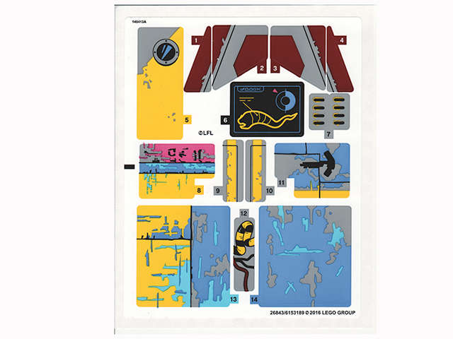 Lego (N) ~ Sticker Sheet for Set 75157 - International Version - (26843/6153189~