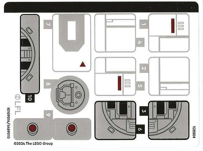 Lego (N) ~ Sticker Sheet for Set 75393 - (10101914/6489010)~