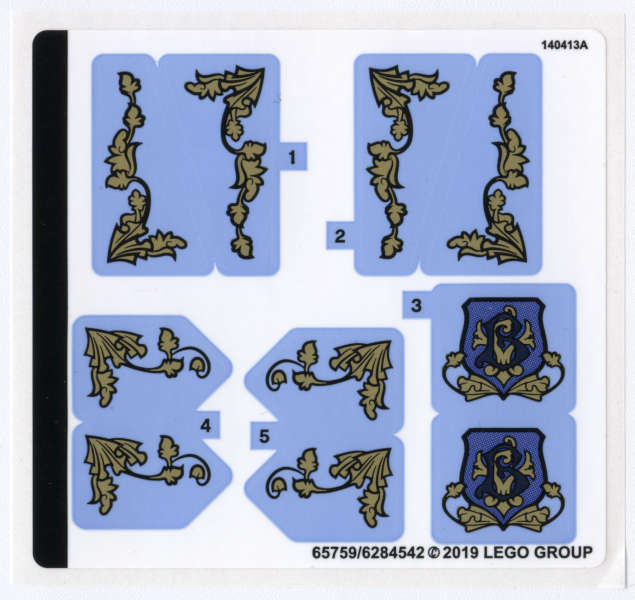 Lego (N) ~ Sticker Sheet for Set 75958 - (65759/6284542)~