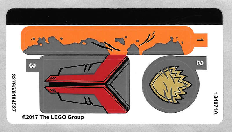 Lego (N) ~ Sticker Sheet for Set 76079 - (32795/6184527)~