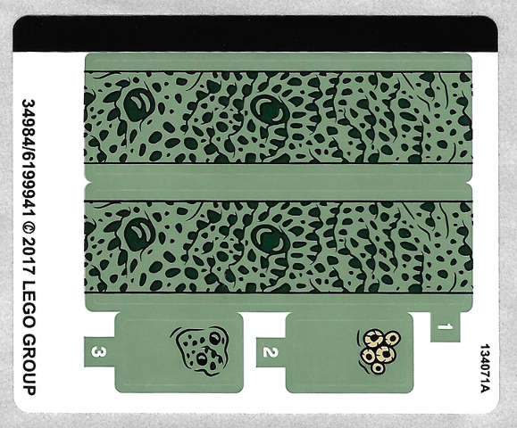 Lego (N) ~ Sticker Sheet for Set 76085 - (34984/6199941)~