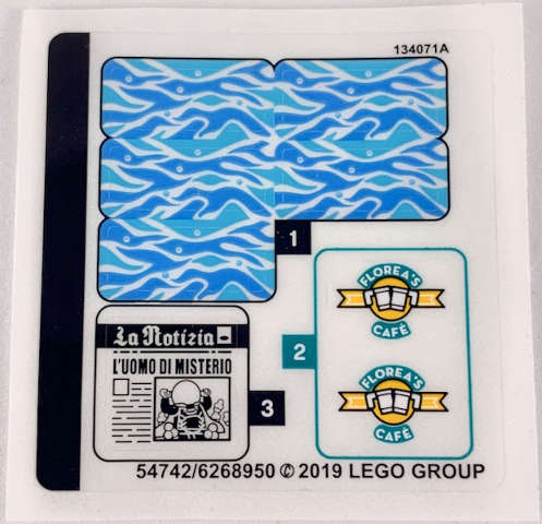 Lego (N) ~ Sticker Sheet for Set 76129 - (54742/6268950)~