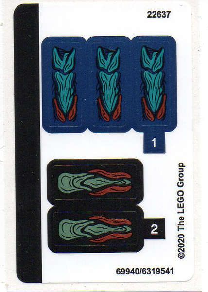 Lego (N) ~ Sticker Sheet for Set 76145 - (69940/6319541)~