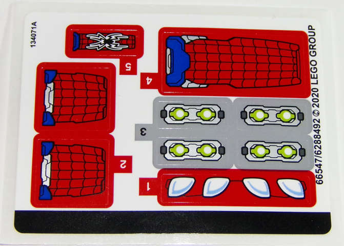 Lego (N) ~ Sticker Sheet for Set 76148 - (66547/6288492)~
