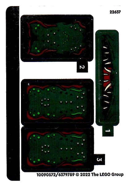 Lego (N) ~ Sticker Sheet for Set 76207 - (10090572/6379789)~