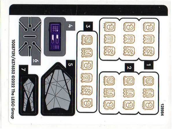 Lego (N) ~ Sticker Sheet for Set 76213 - (10087139/6376552)~