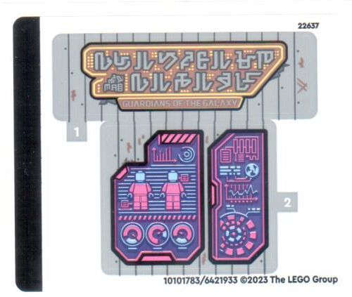Lego (N) ~ Sticker Sheet for Set 76253 - (10101783/6421933)~
