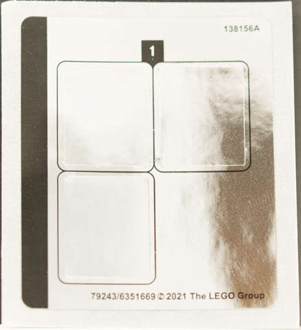 Lego NEW - Sticker Sheet for Set 76386 Mirrored - (79243/6351669)~