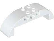 Lego NEW - Slope Curved 8 x 2 x 2 Double~ [White]