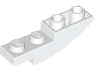 Lego (N) ~ Slope Curved 4 x 1 Inverted ~ [White]