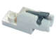 Lego (U) ~ Projectile Launcher 1 x 2 Mini Blaster / Shooter with Dark Bluish Gray Trigger ~ [White]