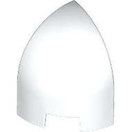 Lego (N) ~ Slope Curved 1 x 1 x 1 1/3 Corner Round ~ [White]