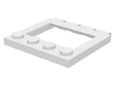 Lego (U) ~ Hinge Vehicle Roof 4 x 4 Sunroof ~ [White]