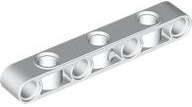 Lego (N) ~ Technic Liftarm Modified Perpendicular Holes Thick 1 x 7 ~ [White]