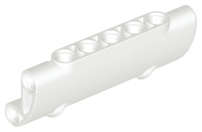 Lego (N) ~ Technic Panel Curved 7 x 3 with 2 Pin Holes through Panel Surface ~ [White]