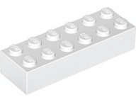 Lego (N) ~ Brick 2 x 6 ~ [White]