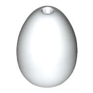 Lego (N) ~ Egg with Small Pin Hole ~ [White]