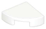 Lego (N) ~ Tile Round 1 x 1 Quarter ~ [White]