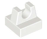 Lego (U) ~ Tile Modified 1 x 1 with Clip ~ [White]