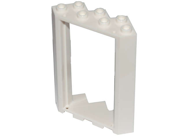 Lego (N) ~ Door Frame 4 x 4 x 6 Corner ~ [White]