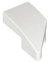 Lego (N) ~ Wedge 2 x 1 x 2/3 Left ~ [White]
