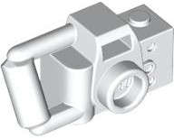Lego (N) ~ Minifigure Utensil Camera Handheld Style with Extended Bar Handle ~ [White]