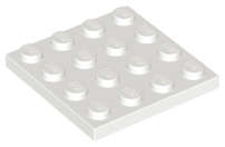 Lego Used - Plate 4 x 4~ [White]