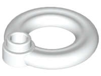 Lego (N) ~ Minifigure Utensil Flotation Ring (Life Preserver) ~ [White]