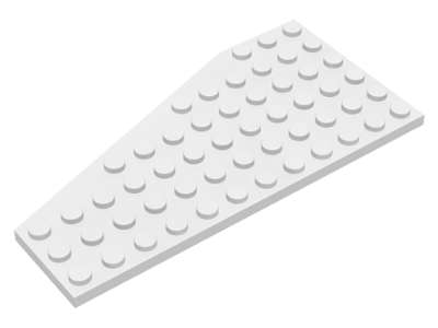 Lego (N) ~ Wedge Plate 12 x 6 Right ~ [White]