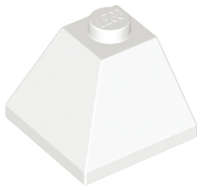 Lego (N) ~ Slope 45 2 x 2 Double Convex Corner ~ [White]
