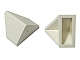 Lego (U) ~ Slope 45 2 x 1 Double / Inverted without Bottom Tube or Bottom Stud Holder ~ [White]