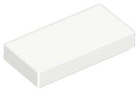 Lego (N) ~ Tile 1 x 2 ~ [White]