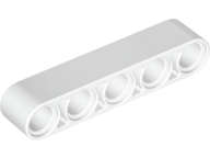 Lego (N) ~ Technic Liftarm Thick 1 x 5 ~ [White]