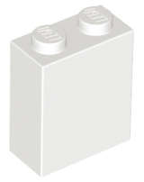 Lego (N) ~ Brick 1 x 2 x 2 with Inside Stud Holder ~ [White]