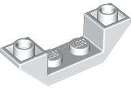 Lego (N) ~ Slope Inverted 45 4 x 1 Double ~ [White]