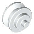 Lego (N) ~ Wheel Center Small with Stub Axles (Pulley Wheel) ~ [White]