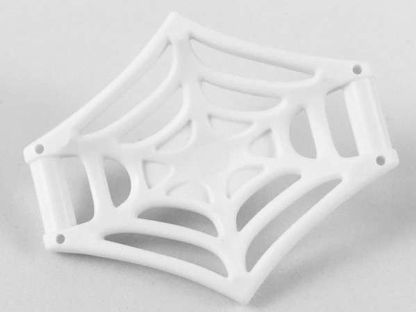 Lego (N) ~ Minifigure Weapon Web Effect Large with Bar on Back and Bar Handles on Sides ~ [White]