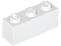 Lego (N) ~ Brick 1 x 3 ~ [White]