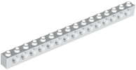 Lego Used - Technic Brick 1 x 16 with Holes~ [White]