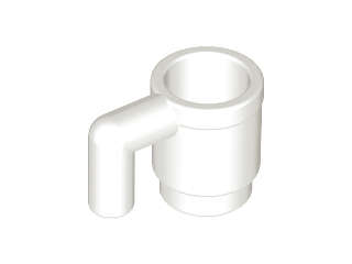 Lego (U) ~ Minifigure Utensil Cup ~ [White]