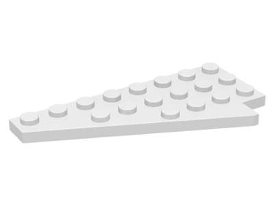 Lego (U) ~ Wedge Plate 8 x 4 Wing Left ~ [White]