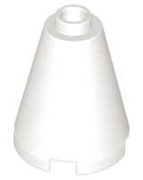 Lego (N) ~ Cone 2 x 2 x 2 - Open Stud ~ [White]