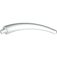 Lego (N) ~ Dinosaur Tail End Section / Horn ~ [White]