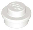 Lego (U) ~ Plate Round 1 x 1 ~ [White]