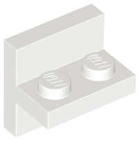 Lego (N) ~ Bracket 2 x 2 - 1 x 2 Centered ~ [White]